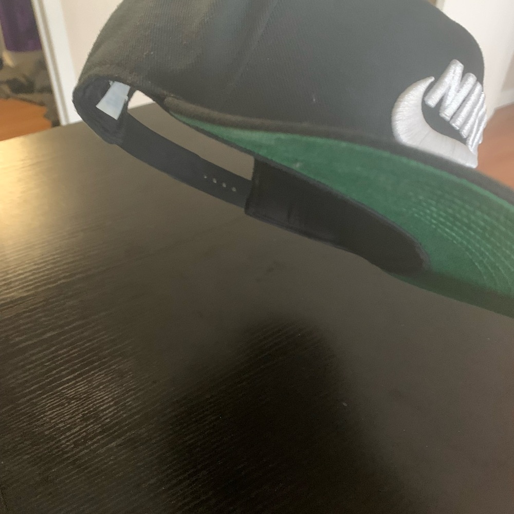 Nike Black and Green Hat Stylish Accessory